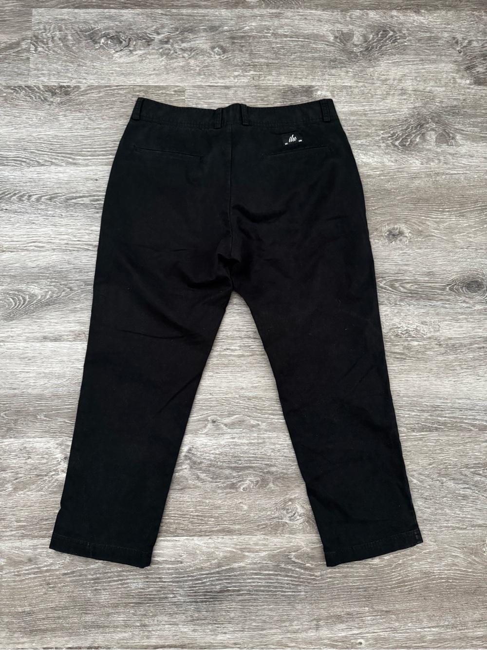 I Love Ugly Men's Black Chino Cropped Pants - Picture 5 of 8
